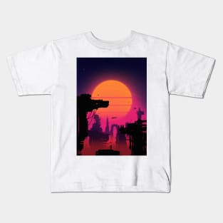 Cyberpunk City Kids T-Shirt